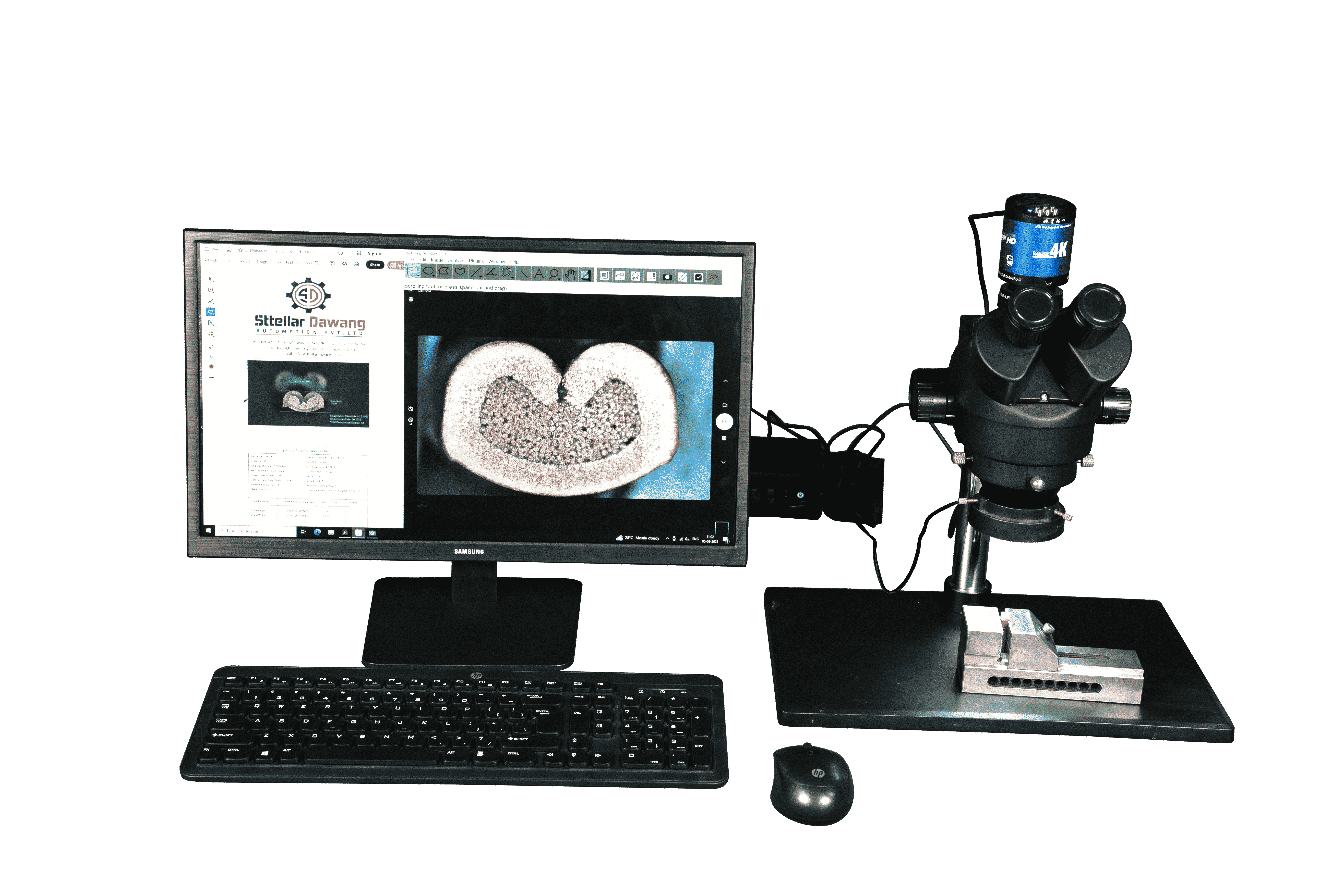 Crimp Cross Section Analysis Labs with manual grinding and polishing terminal Unit (0.15 sq.mm to 25 sq.mm)