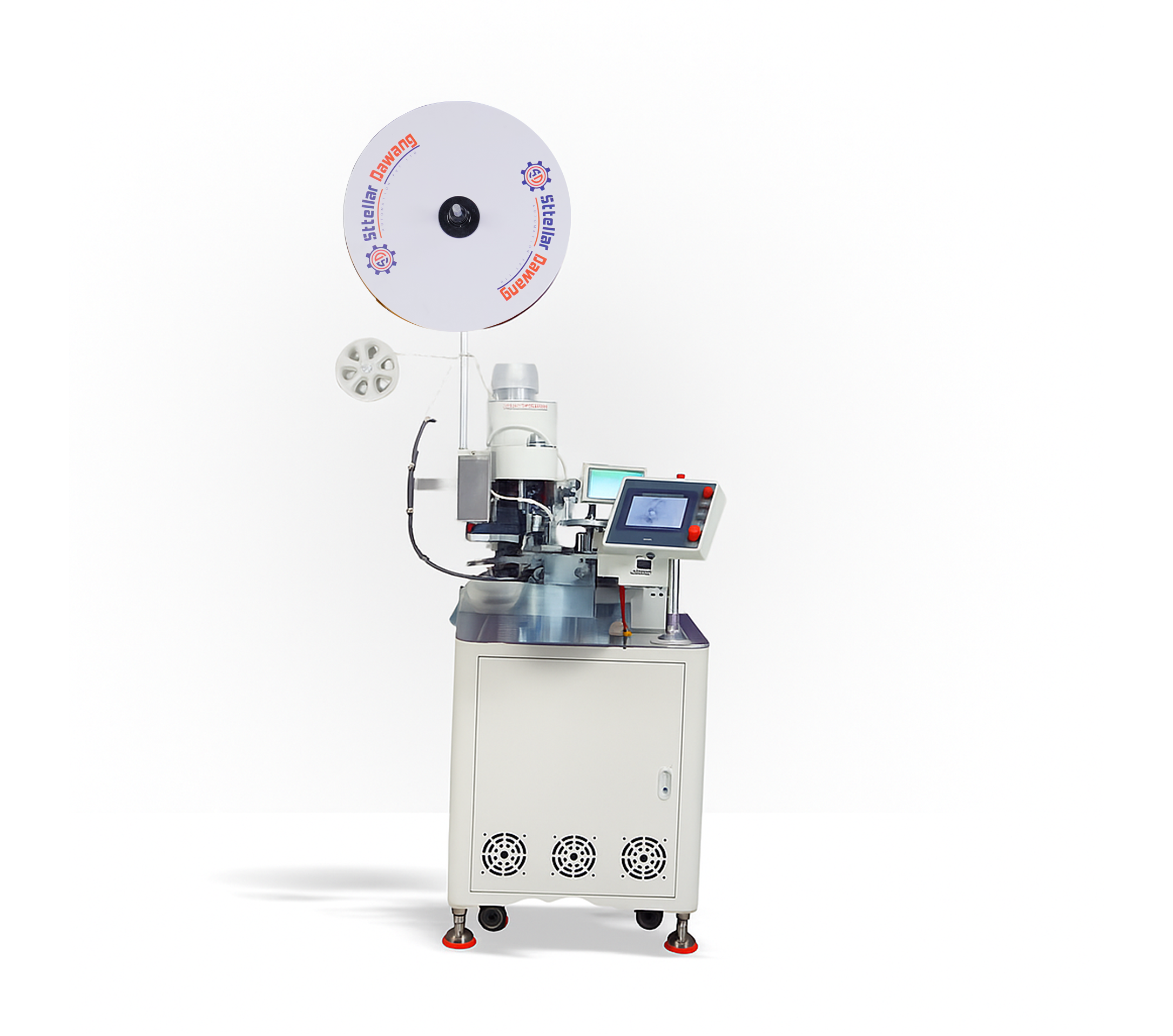 Fully automatic wire cutting & stripping & twisting and Tinning & single-head terminal crimping machine (0.3 to 2.5 sq mm)
